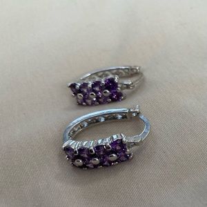 Beautiful purple earrings